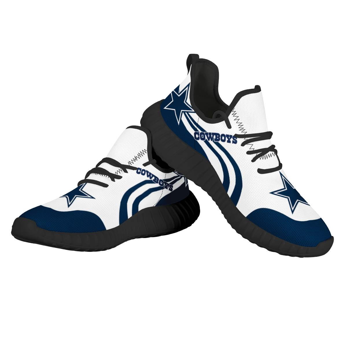 Women's NFL Dallas Cowboys Mesh Knit Sneakers/Shoes 019